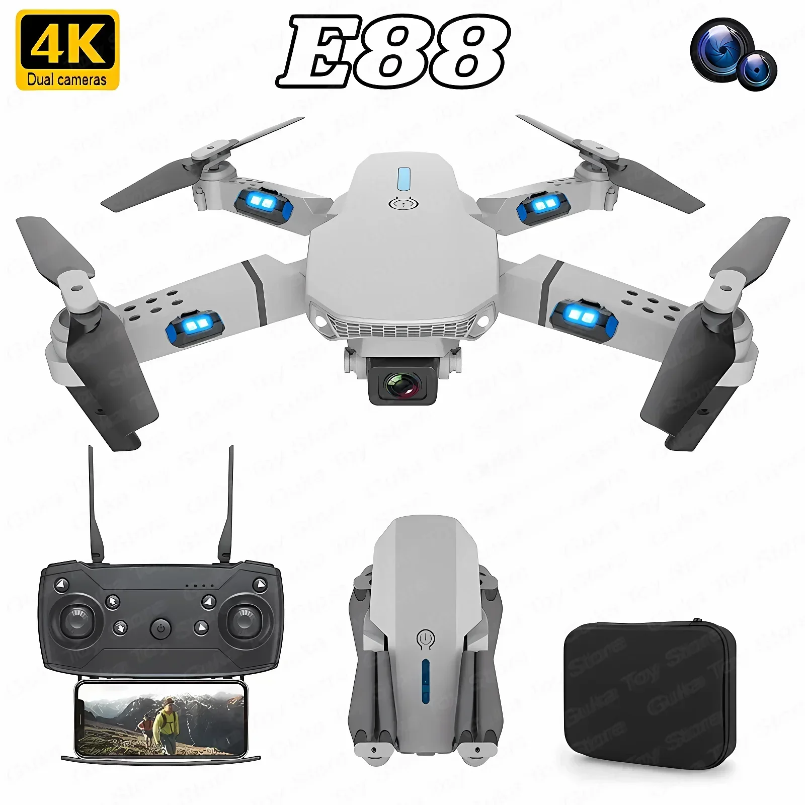 Drone Aerial Photography - E88 Pro Drone FPV kamera sudut