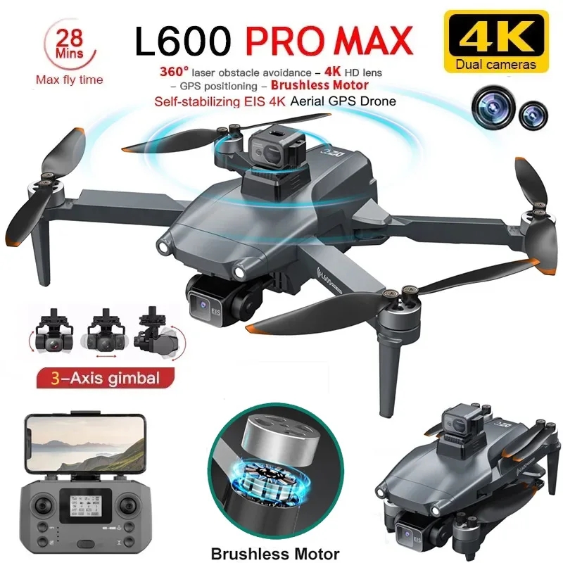 Drone Aerial Photography - L600 PRO MAX Drone GPS profesional,