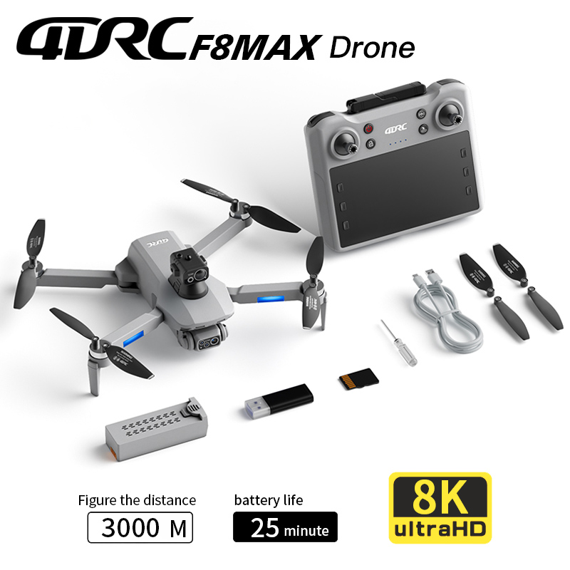 Drone Aerial Photography - Drone Profesional F8 MAX GPS dengan